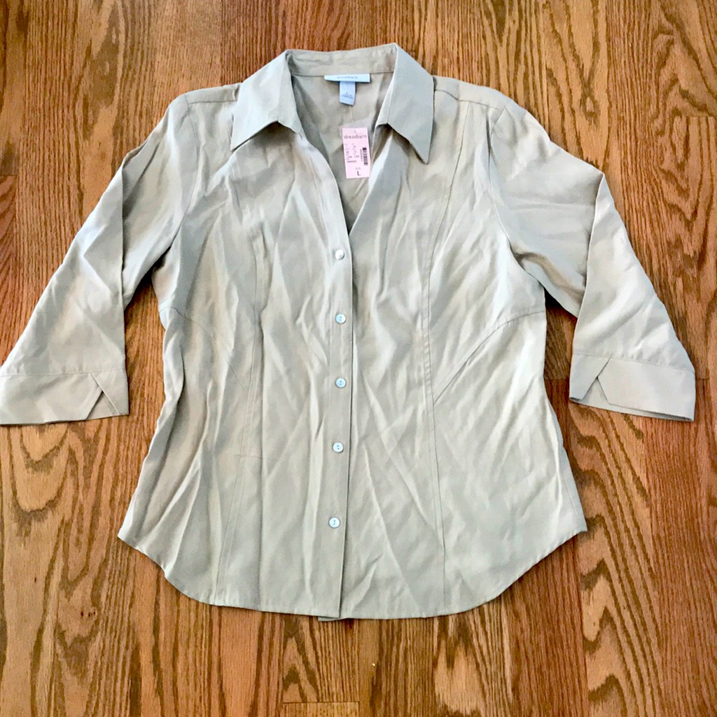 Light Beige Button Down